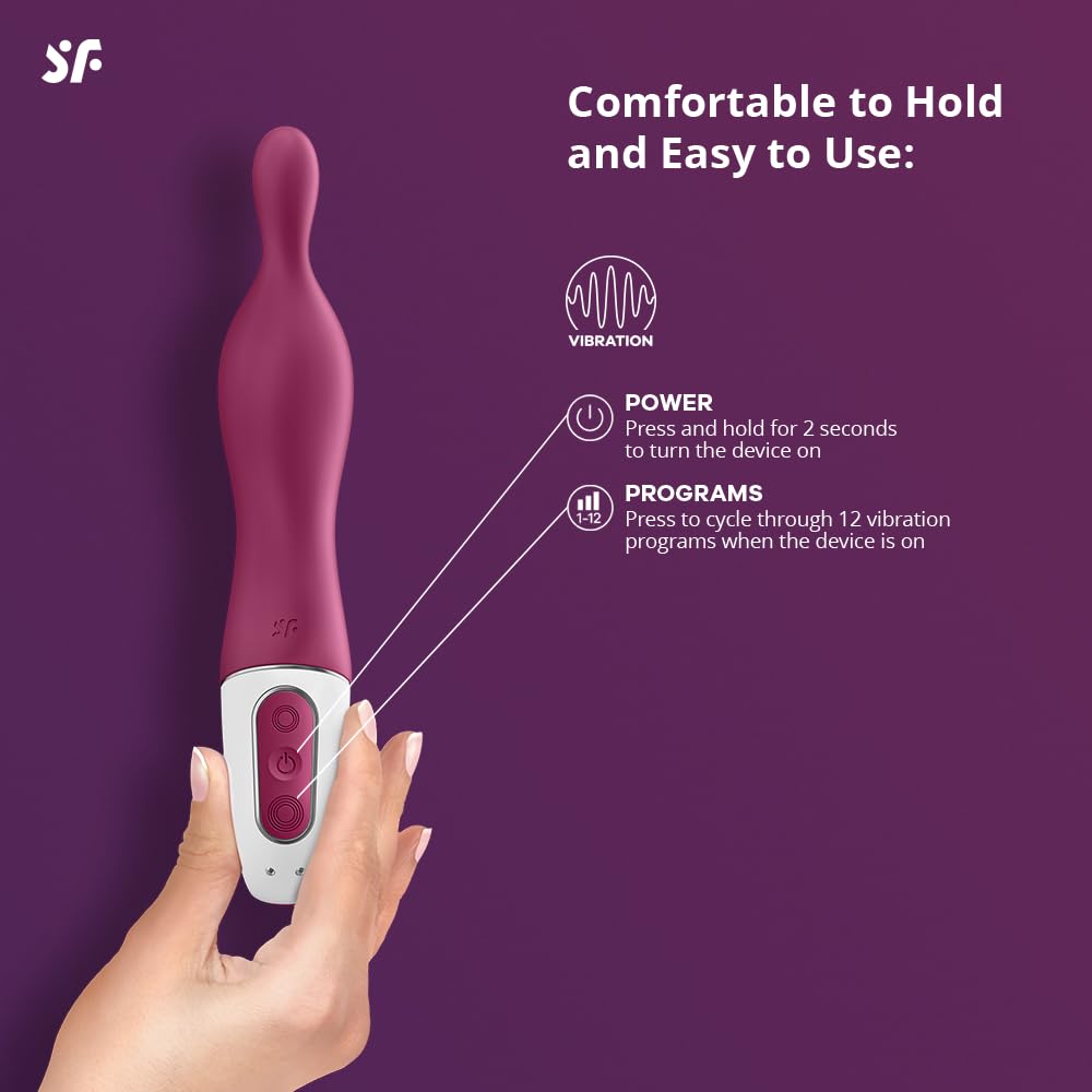 Satisfyer A-Mazing 1 Vibrator Sex Toy | Adult Toys for Women | Best A-Spot Stimulation Vibrator | Vibrating Sexual Pleasure Device | Stimulation Vibrators | Woman Sextoy (Berry) - Image 3
