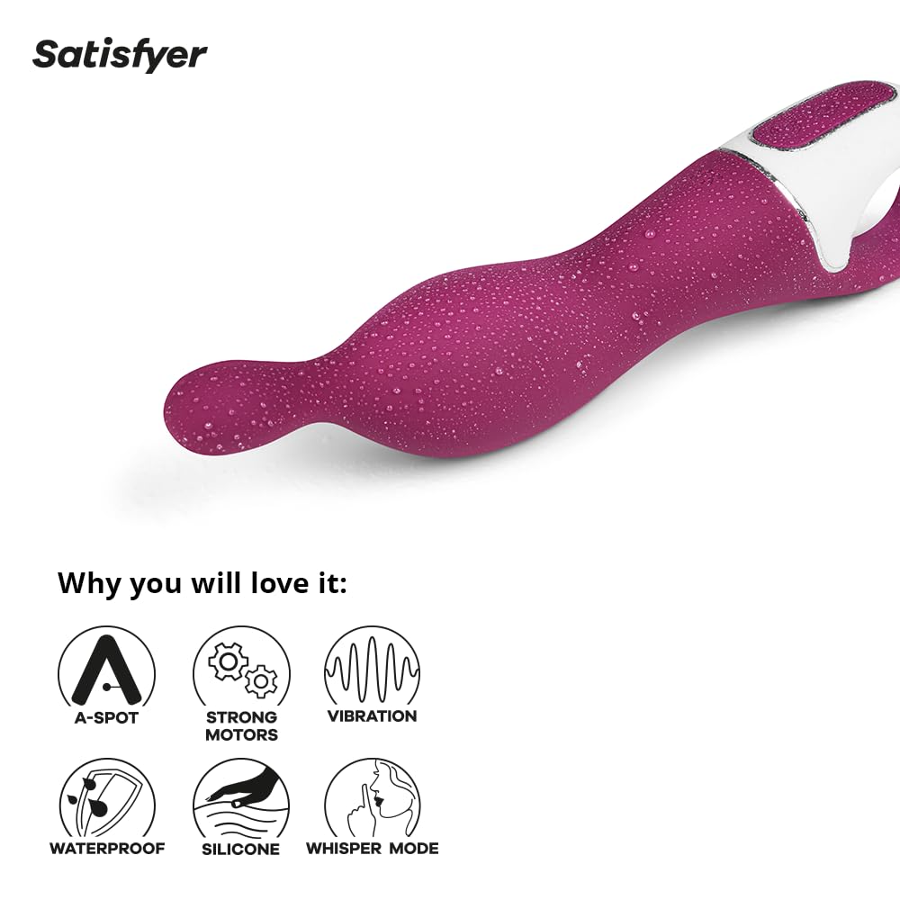 Satisfyer A-Mazing 1 Vibrator Sex Toy | Adult Toys for Women | Best A-Spot Stimulation Vibrator | Vibrating Sexual Pleasure Device | Stimulation Vibrators | Woman Sextoy (Berry) - Image 4