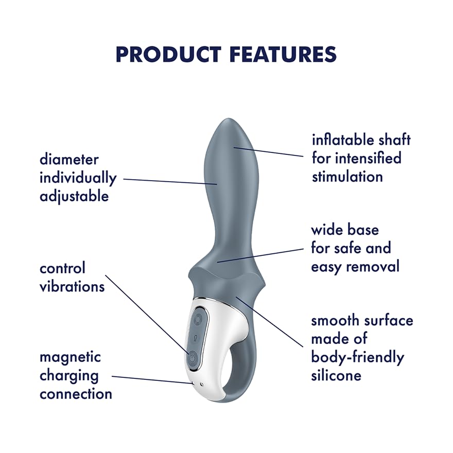 Satisfyer Air Pump Booty 1 Vibrator Sex Toy | Adult Toys for Women & Men | Anal Vibrator for Couples | Vibrating Sexual Pleasure Device | Stimulation Vibrators | Unisex Sextoy - Image 2