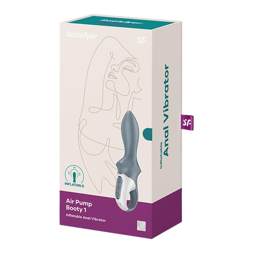 Satisfyer Air Pump Booty 1 Vibrator Sex Toy | Adult Toys for Women & Men | Anal Vibrator for Couples | Vibrating Sexual Pleasure Device | Stimulation Vibrators | Unisex Sextoy - Image 5