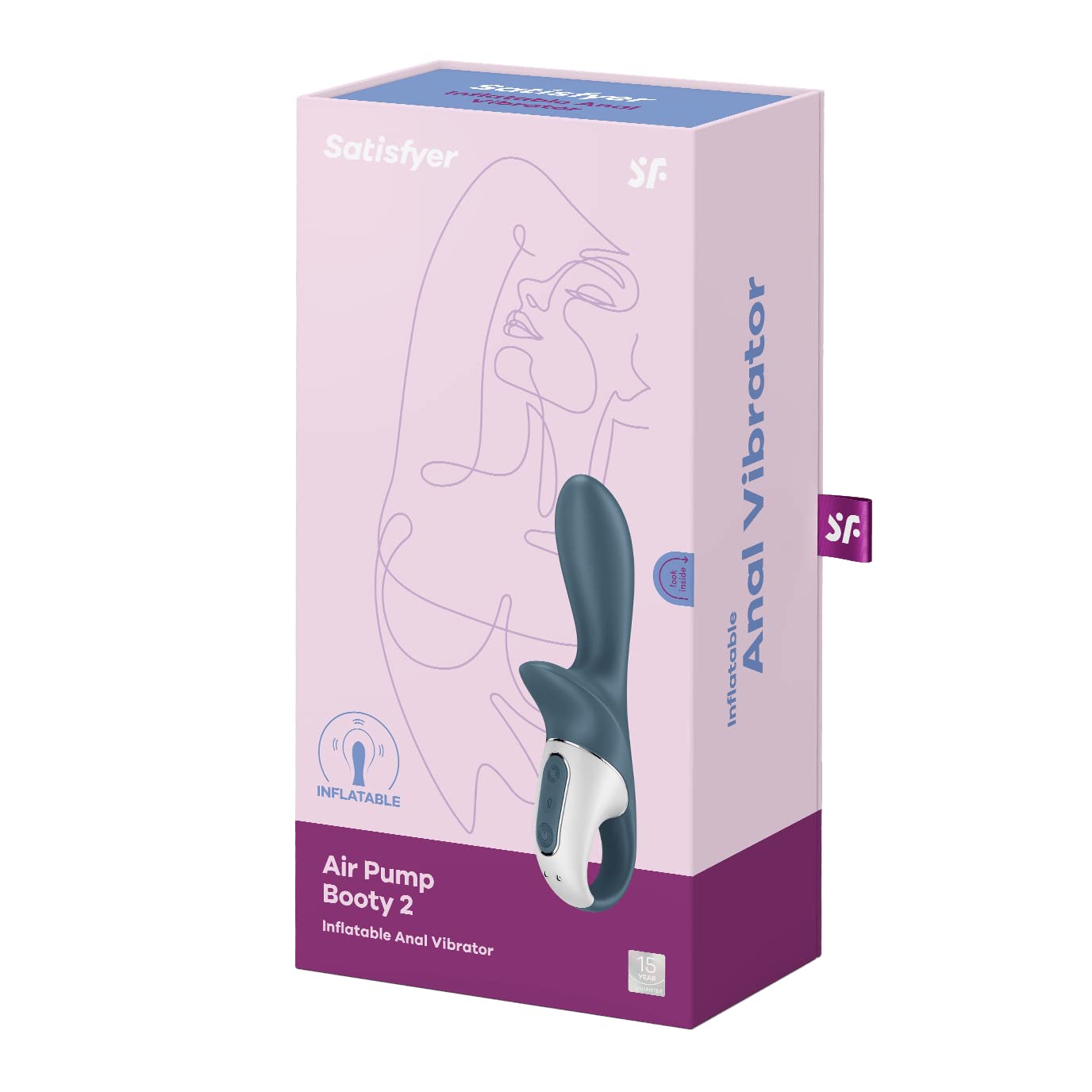Satisfyer Air Pump Booty 2 Vibrator Sex Toy | Adult Toys for Women | Anal Stimulation Vibrator | Vibrating Sexual Pleasure Device | Stimulation Vibrators | Female Wellness Tools | Best Woman Sextoy - Image 3