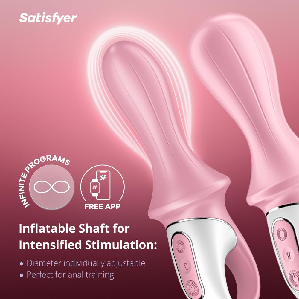 Satisfyer Air Pump Booty 5 Connect App Vibrator Sex Toy | Adult Toys for Women | Anal Stimulation Vibrator | Vibrating Sexual Pleasure Device | Stimulation Vibrators | Female Wellness Tools | Sextoy - Image 2