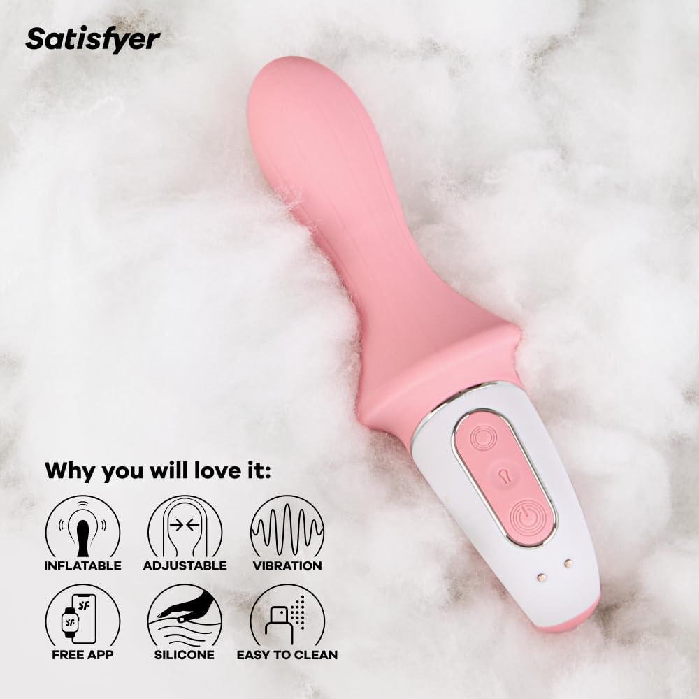 Satisfyer Air Pump Booty 5 Connect App Vibrator Sex Toy | Adult Toys for Women | Anal Stimulation Vibrator | Vibrating Sexual Pleasure Device | Stimulation Vibrators | Female Wellness Tools | Sextoy - Image 4
