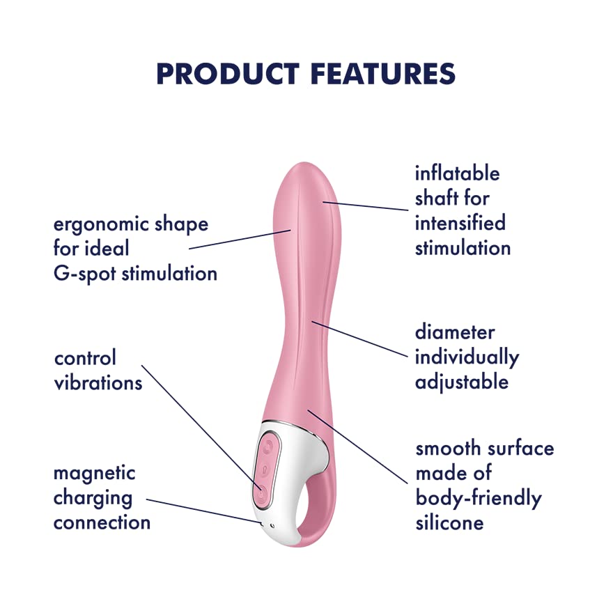 Satisfyer Air Pump Vibrator 2 Vibrator Sex Toy | Adult Toys for Women | Best G-Spot Clit Stimulation | Vibrating Sexual Pleasure Device | Stimulation Vibrators | Female Wellness Tools | Woman Sextoy - Image 2