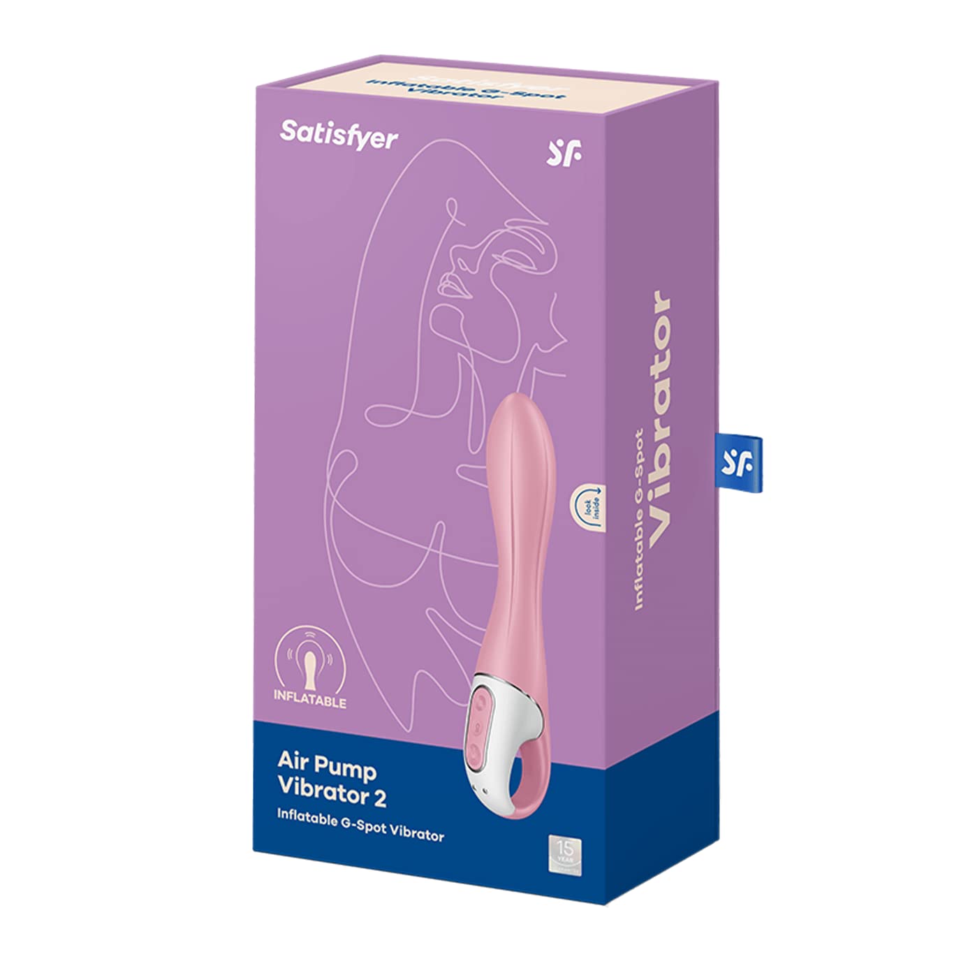 Satisfyer Air Pump Vibrator 2 Vibrator Sex Toy | Adult Toys for Women | Best G-Spot Clit Stimulation | Vibrating Sexual Pleasure Device | Stimulation Vibrators | Female Wellness Tools | Woman Sextoy - Image 3