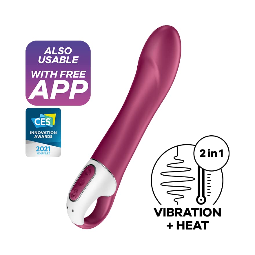 Satisfyer Big Heat Connect App Vibrator Sex Toy | Adult Toys for Women | Best G-Spot Clit Stimulation | Vibrating Sexual Pleasure Device | Stimulation Vibrators | Female Wellness Tools | Woman Sextoy - Image 2