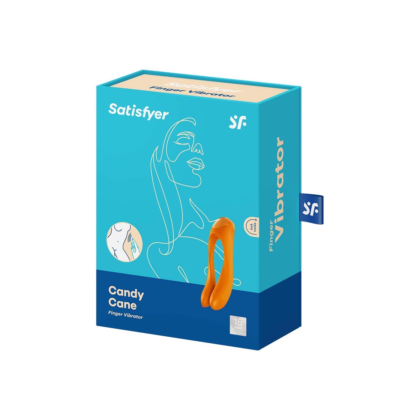 Satisfyer Candy Cane Vibrator Sex Toy | Adult Toys for Women | Best Couple Vibrator | Vibrating Sexual Pleasure Device | Stimulation Vibrators | Female Wellness Tools | Woman Pleasure Sextoy (Orange) - Image 4