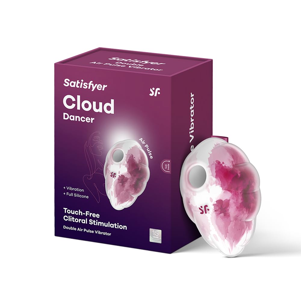 Satisfyer Cloud Dancer Vibrator Sex Toy | Adult Toys for Women | Air Pulse Suction Clitoral Stimulation Vibrator | Vibrating Sexual Pleasure Device | Stimulation Vibrators | Female Wellness Tools |