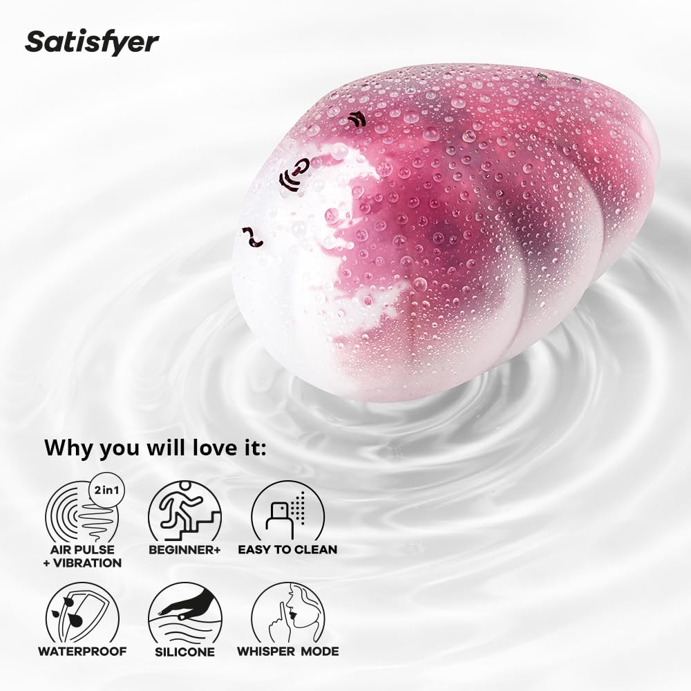 Satisfyer Cloud Dancer Vibrator Sex Toy | Adult Toys for Women | Air Pulse Suction Clitoral Stimulation Vibrator | Vibrating Sexual Pleasure Device | Stimulation Vibrators | Female Wellness Tools | - Image 4