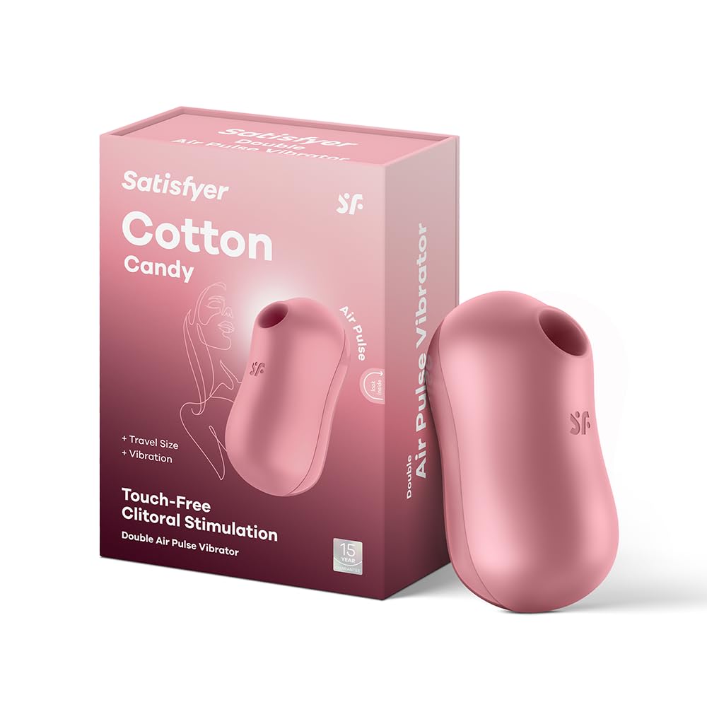 Satisfyer Cotton Candy Vibrator Sex Toy | Adult Toys for Women | Clitoral Stimulation Vibrator | Vibrating Sexual Pleasure Device | Stimulation Vibrators | Female Wellness Tools | Suction Sex Toy