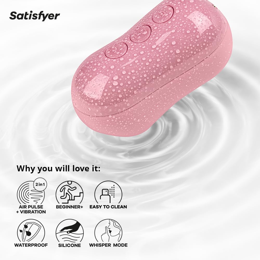 Satisfyer Cotton Candy Vibrator Sex Toy | Adult Toys for Women | Clitoral Stimulation Vibrator | Vibrating Sexual Pleasure Device | Stimulation Vibrators | Female Wellness Tools | Suction Sex Toy - Image 4