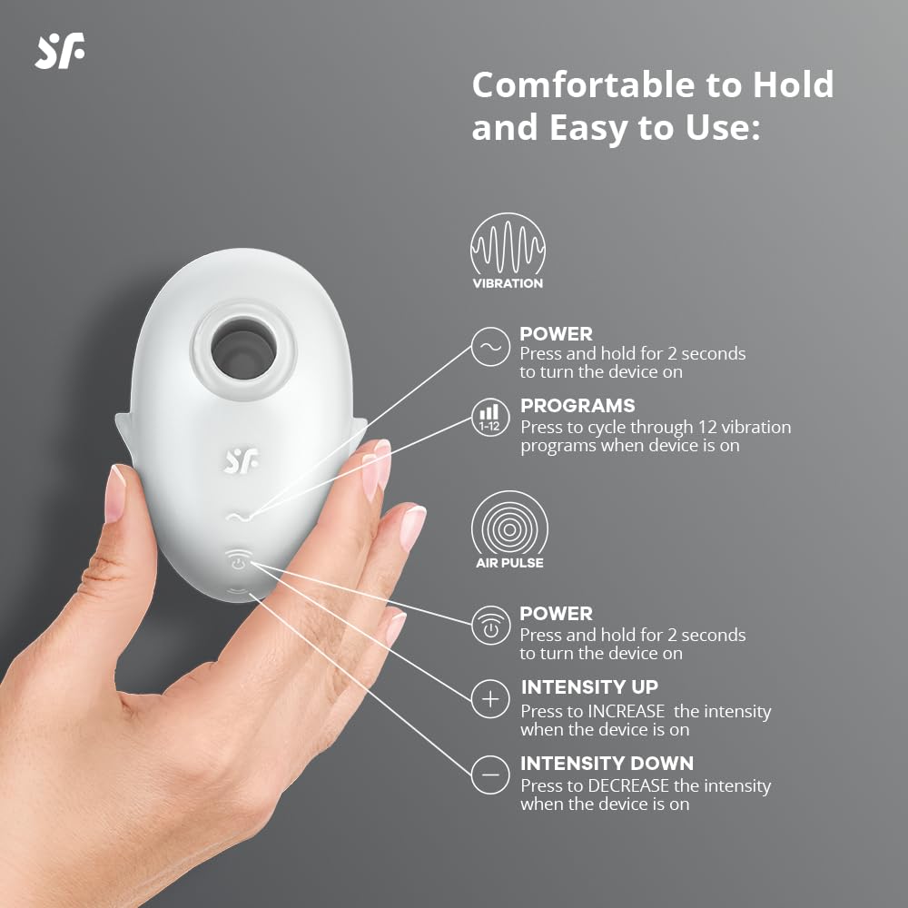 Satisfyer Cutie Ghost Vibrator Sex Toy | Adult Toys for Women | Clitoral Stimulation Vibrator | Vibrating Sexual Pleasure Device | Stimulation Vibrators | Female Wellness Tools | Woman Sextoy - Image 3