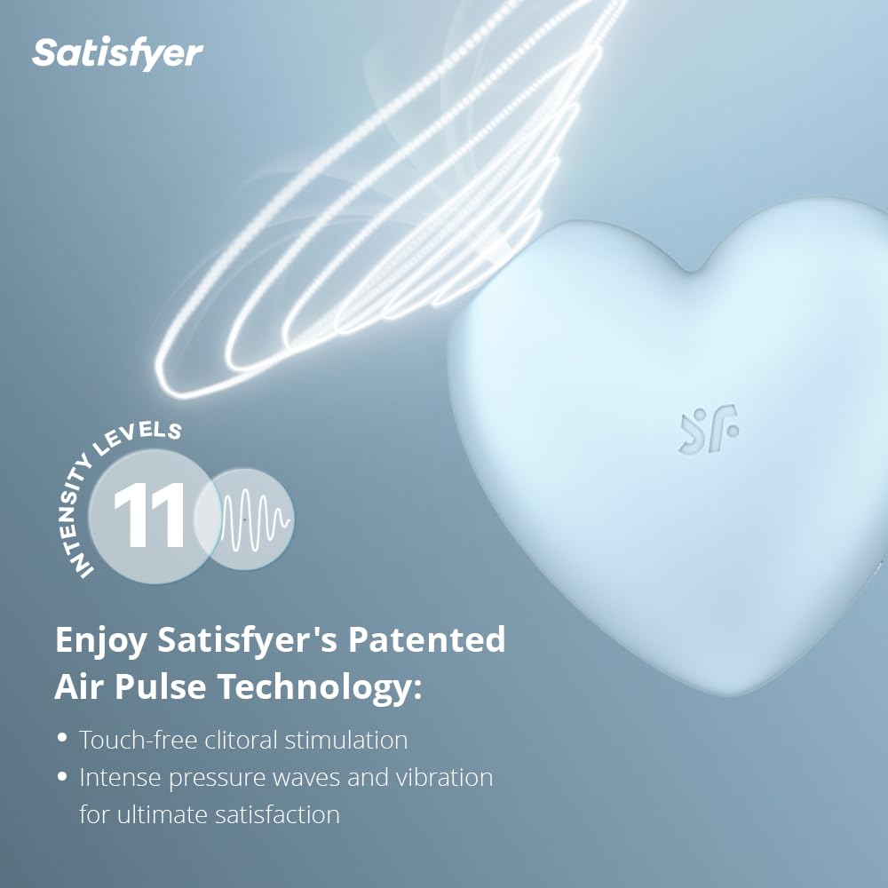 Satisfyer Cutie Heart Vibrator Sex Toy | Adult Toys for Women | Strong Clitoral Stimulation Vibrator | Vibrating Sexual Pleasure Device | Stimulation Vibrators | Female Wellness Tools | Woman Sextoy - Image 2