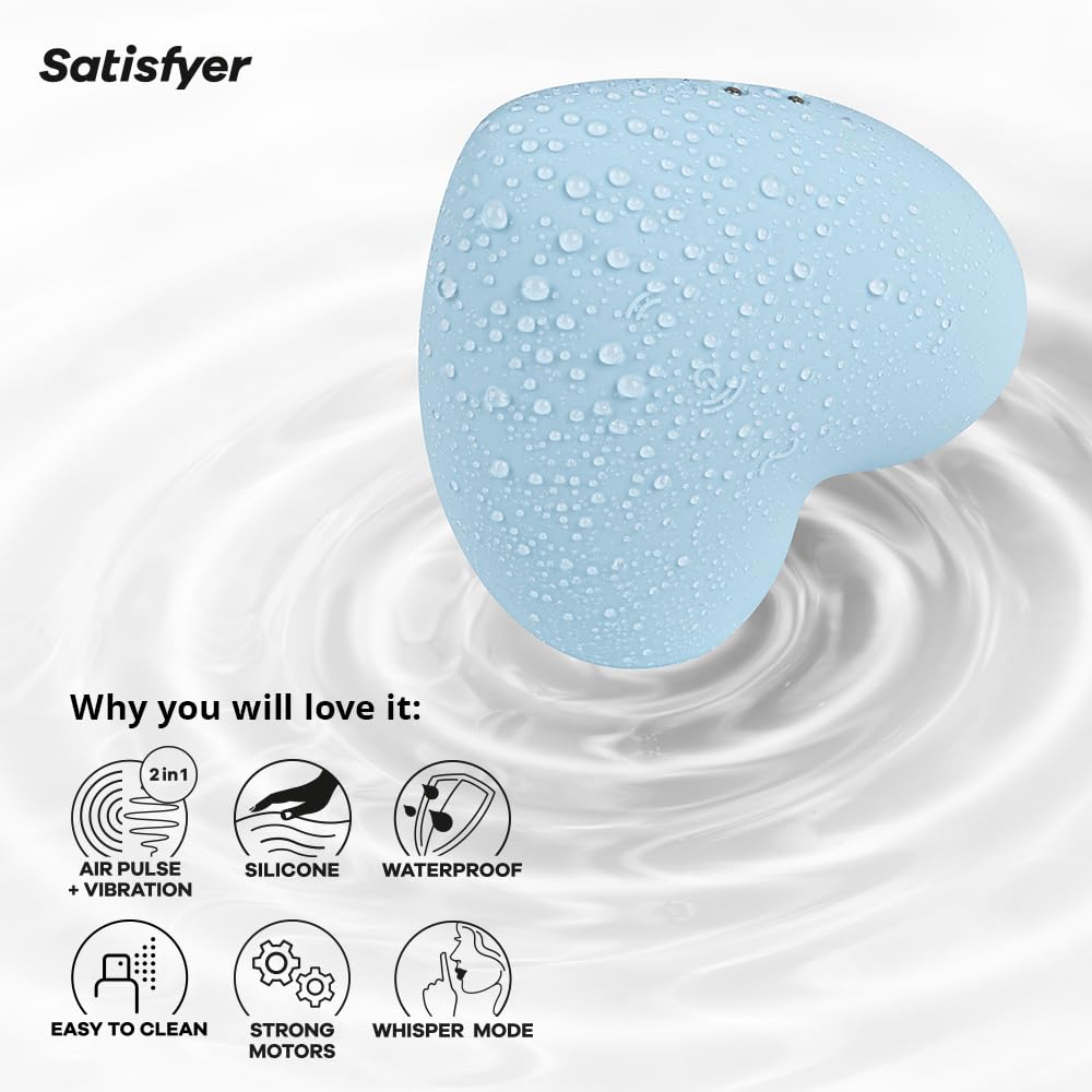 Satisfyer Cutie Heart Vibrator Sex Toy | Adult Toys for Women | Strong Clitoral Stimulation Vibrator | Vibrating Sexual Pleasure Device | Stimulation Vibrators | Female Wellness Tools | Woman Sextoy - Image 4