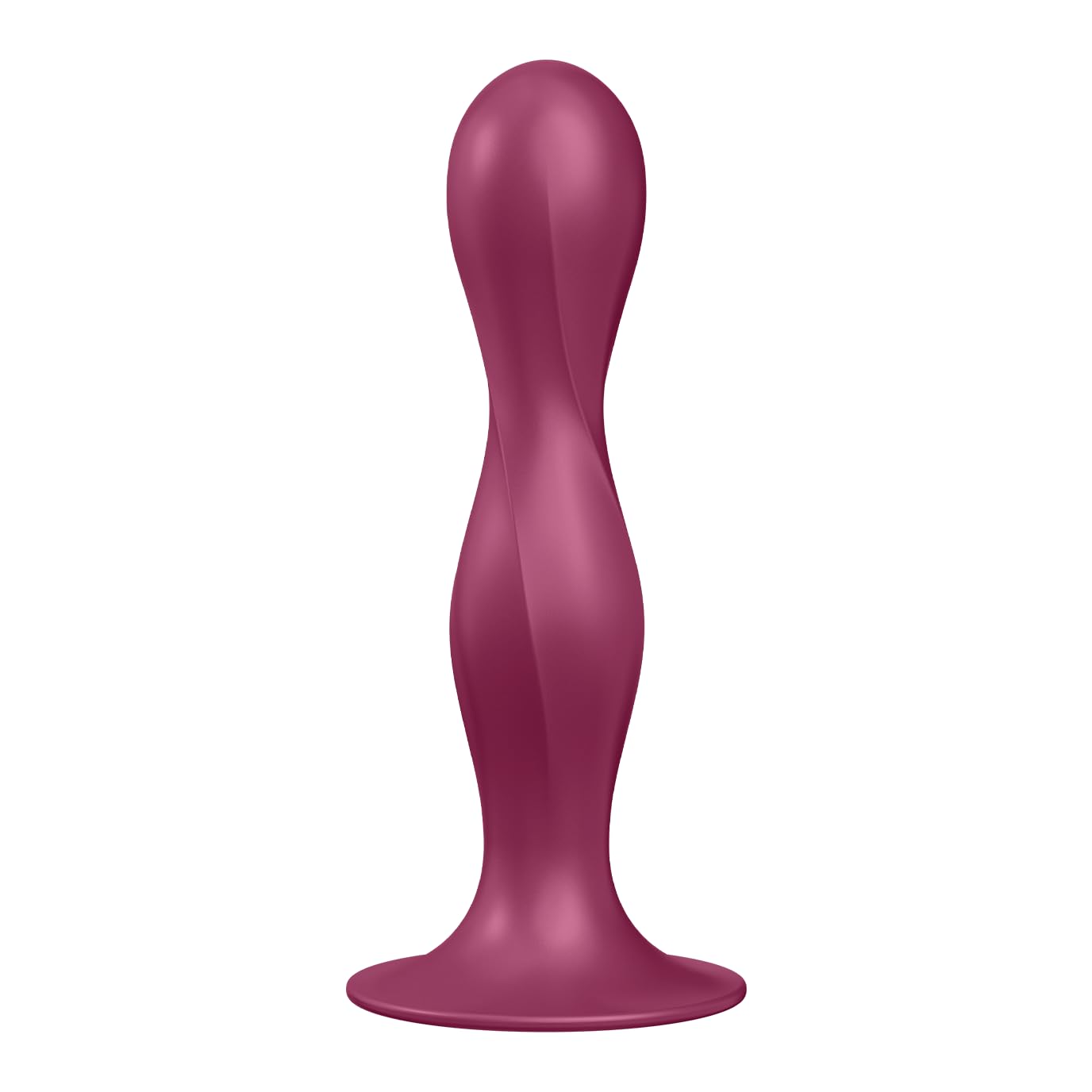 Satisfyer Double Ball-r | Weighted Dildo | Vaginal and Anal Stimulation | Suction Cup Base | Unisex | Body-Friendly Silicone (Berry) - Image 6