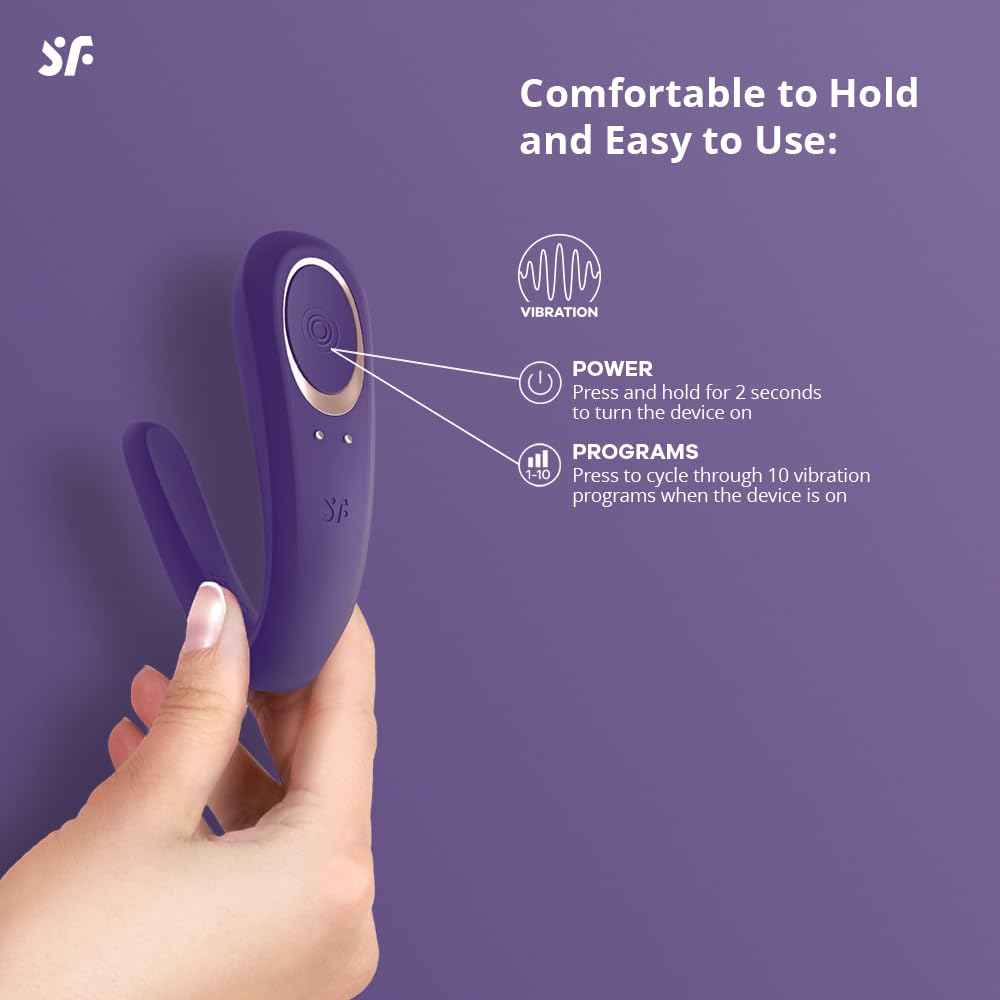 Satisfyer Double Classic Vibrator Sex Toy | Adult Toys for Women | Best Couple Vibrator | Vibrating Sexual Pleasure Device | Stimulation Vibrators | Female Wellness Tools | Woman Sextoy - Image 3