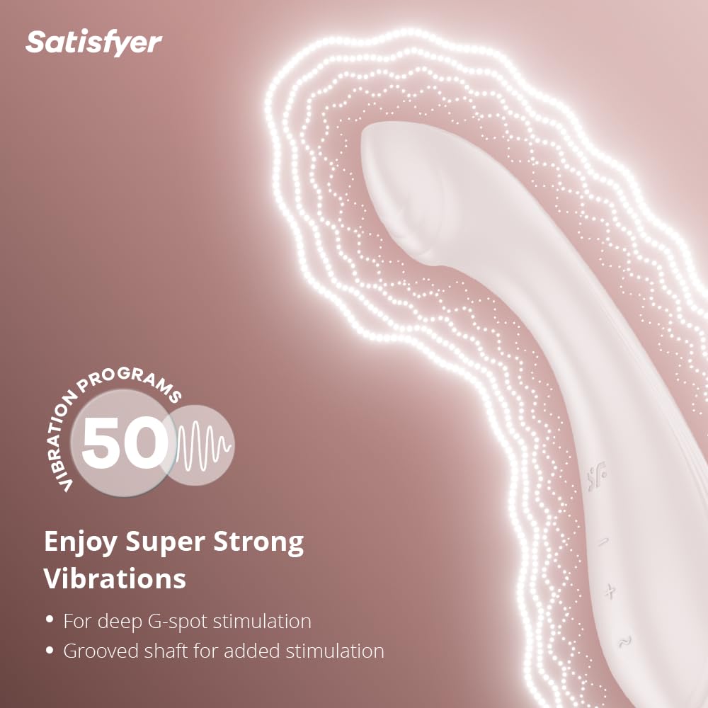 Satisfyer G-Force Vibrator Sex Toy | Adult Toys for Women | Best G-Spot Clitoral Stimulation | Vibrating Sexual Pleasure Device | Stimulation Vibrators | Woman Sextoy (Beige) - Image 2