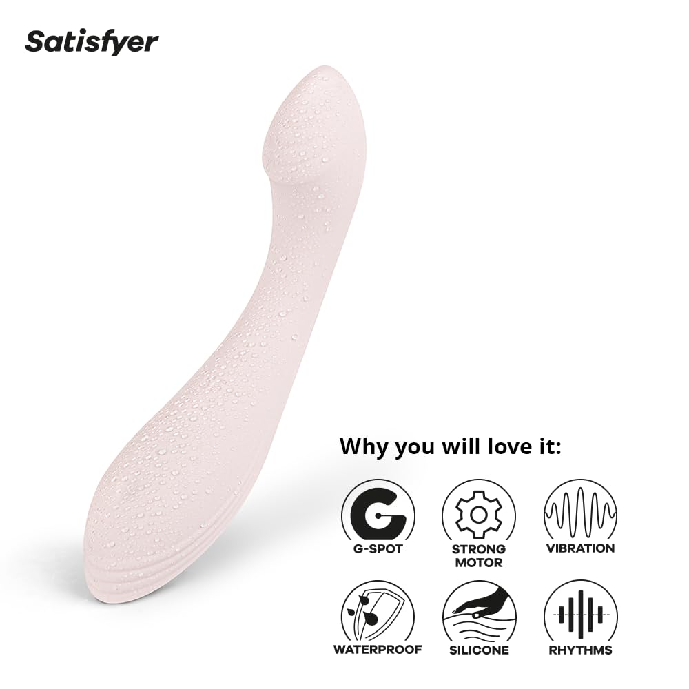 Satisfyer G-Force Vibrator Sex Toy | Adult Toys for Women | Best G-Spot Clitoral Stimulation | Vibrating Sexual Pleasure Device | Stimulation Vibrators | Woman Sextoy (Beige) - Image 4