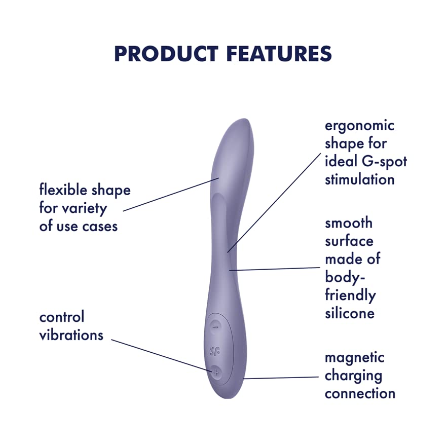 Satisfyer G-Spot Flex 2 Vibrator Sex Toy | Adult Toys for Women | Multi Vibrator with Power Motor | Vibrating Sexual Pleasure Device | Stimulation Vibrators | Female Wellness Tools | Woman Sextoy - Image 3