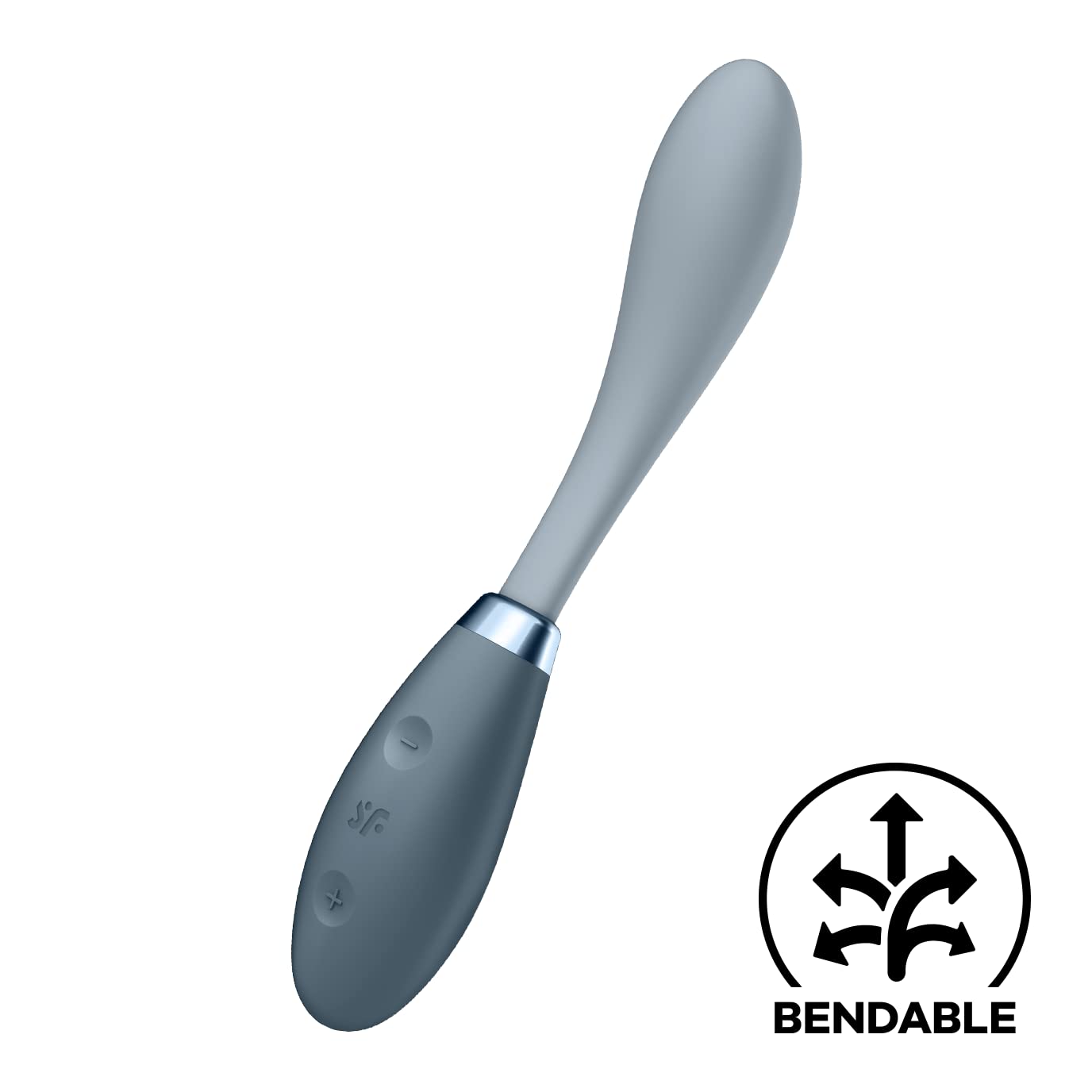 Satisfyer G-Spot Flex 3 Vibrator Sex Toy | Adult Toys for Women | Flexible, Shapeable Multi Vibrator | Vibrating Sexual Pleasure Device | Stimulation Vibrators | Woman Sextoy (Gray) - Image 2