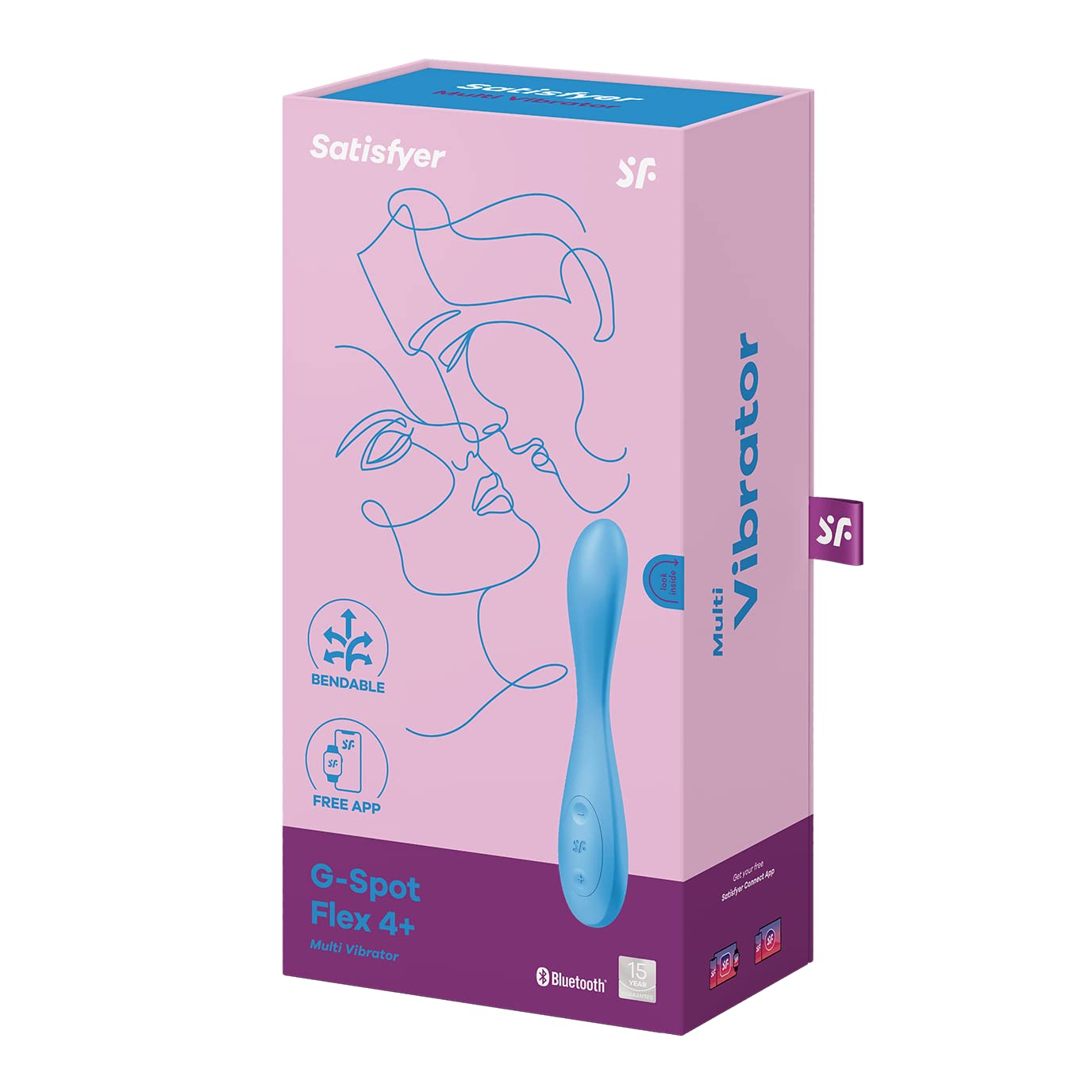 Satisfyer G-Spot Flex 4 Connect App Vibrator Sex Toy | Adult Toys for Women | Multi Vibrator + APP | Vibrating Sexual Pleasure Device | Stimulation Vibrators | Female Wellness Tools | Woman Sextoy - Image 5