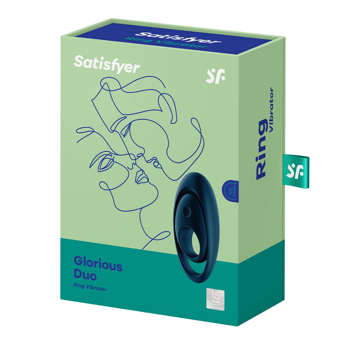 Satisfyer Glorious Duo Cock Ring - Vibrating Penis and Testicle Ring for Longer, Harder, Stronger Erections, Erection Enhancing Penis Ring Plus Vibration - Waterproof, Rechargeable - Image 3