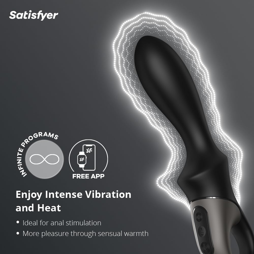 Satisfyer Heat Climax Connect App Vibrator Sex Toy | Adult Toys for Women | Anal or Vaginal Vibration | Vibrating Sexual Pleasure Device | Stimulation Vibrators | Female Wellness Tools | Woman Sextoy - Image 2