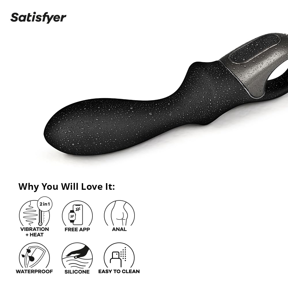 Satisfyer Heat Climax Connect App Vibrator Sex Toy | Adult Toys for Women | Anal or Vaginal Vibration | Vibrating Sexual Pleasure Device | Stimulation Vibrators | Female Wellness Tools | Woman Sextoy - Image 4