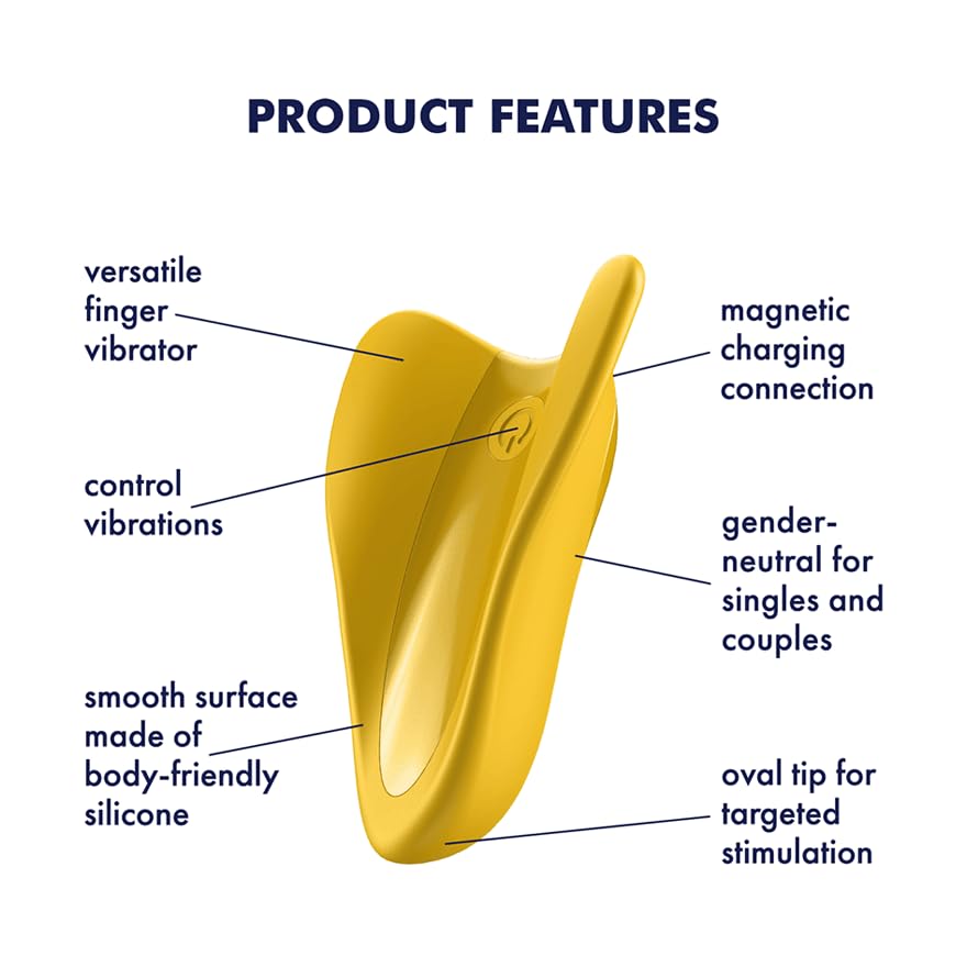 Satisfyer High Fly Vibrator Sex Toy | Adult Toys for Women | Best Couple Vibrator | Vibrating Sexual Pleasure Device | Stimulation Vibrators | Woman Pleasure Sextoy (Yellow) - Image 3