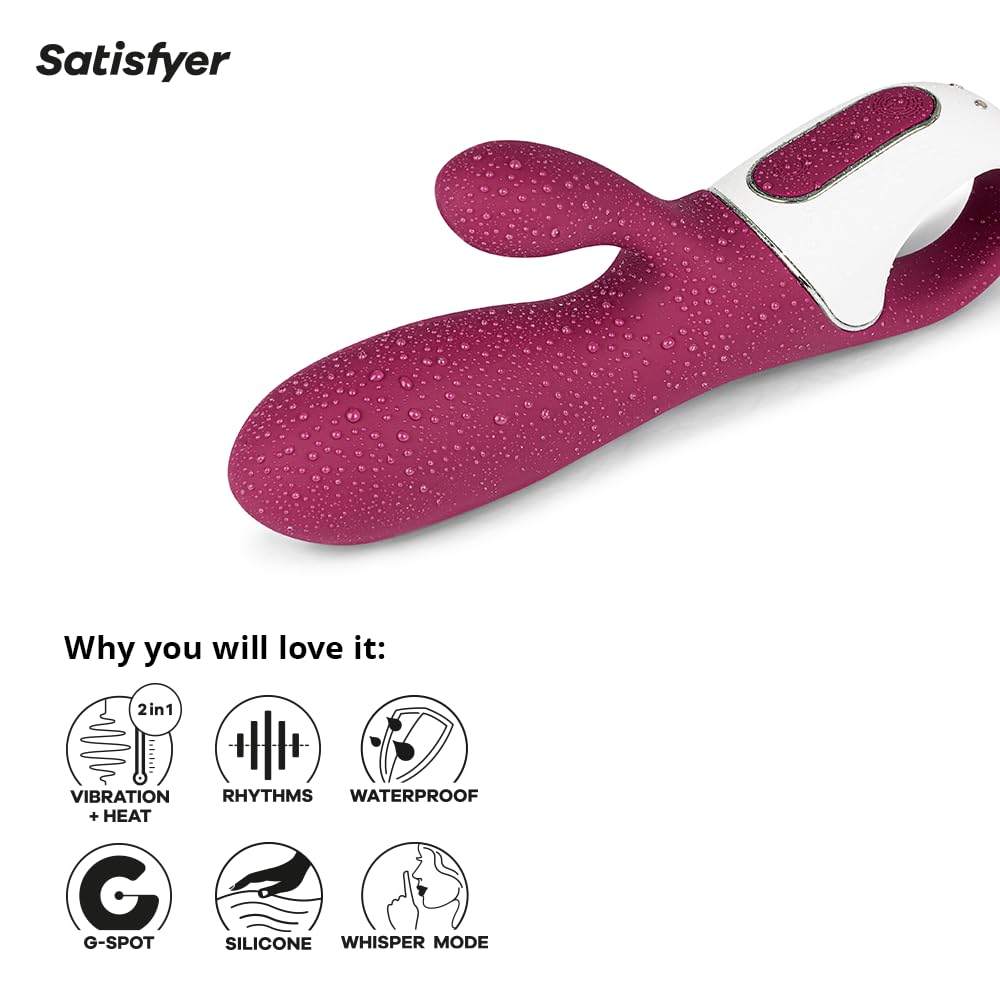 Satisfyer Hot Bunny Connect App Vibrator Sex Toy | Adult Toys For Women | Rabbit Vibrator + Heat + APP | Vibrating Sexual Pleasure Device | Stimulation Vibrators | Female Wellness Tools | Woman Sextoy - Image 4