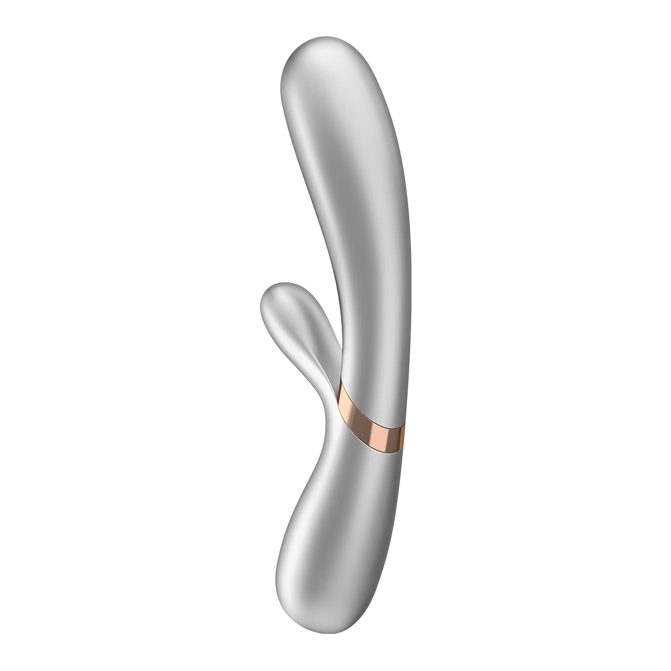 Satisfyer Hot Lover Connect App Vibrator Sex Toy | Adult Toys for Women | Rabbit Vibrator + Heat + APP | Vibrating Sexual Pleasure Device | Stimulation Vibrators | Woman Sextoy (Silver)