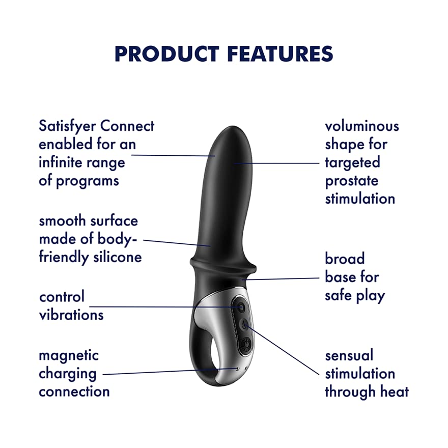 Satisfyer Hot Passion Connect App Vibrator Sex Toy | Adult Toys for Women | Anal P-Spot Stimulation | Vibrating Sexual Pleasure Device | Stimulation Vibrators | Female Wellness Tools | Woman Sextoy - Image 3