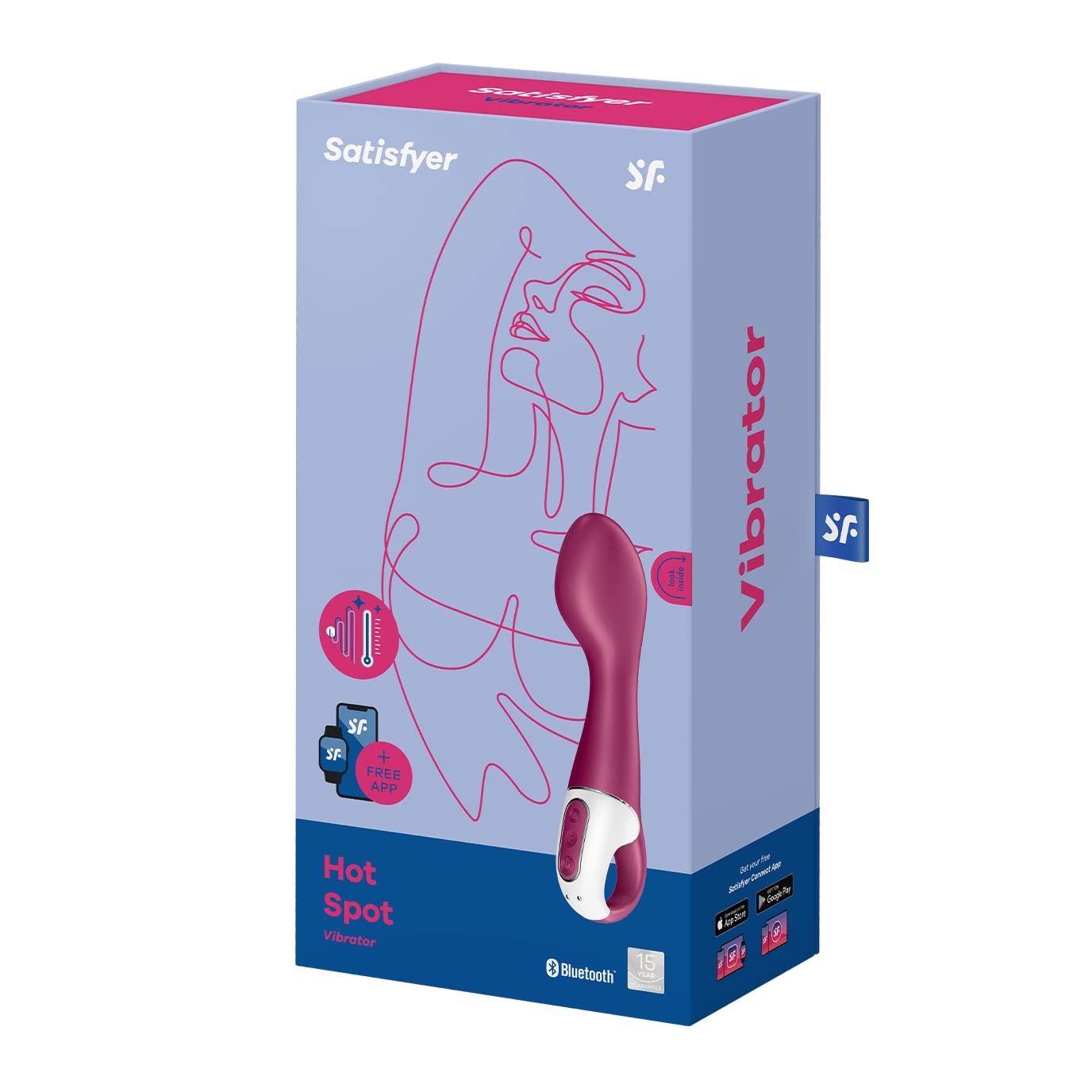 Satisfyer Hot Spot Connect App Vibrator Sex Toy | Adult Toys for Women | Best G-Spot Clit Stimulation | Vibrating Sexual Pleasure Device | Stimulation Vibrators | Female Wellness Tools | Woman Sextoy - Image 5