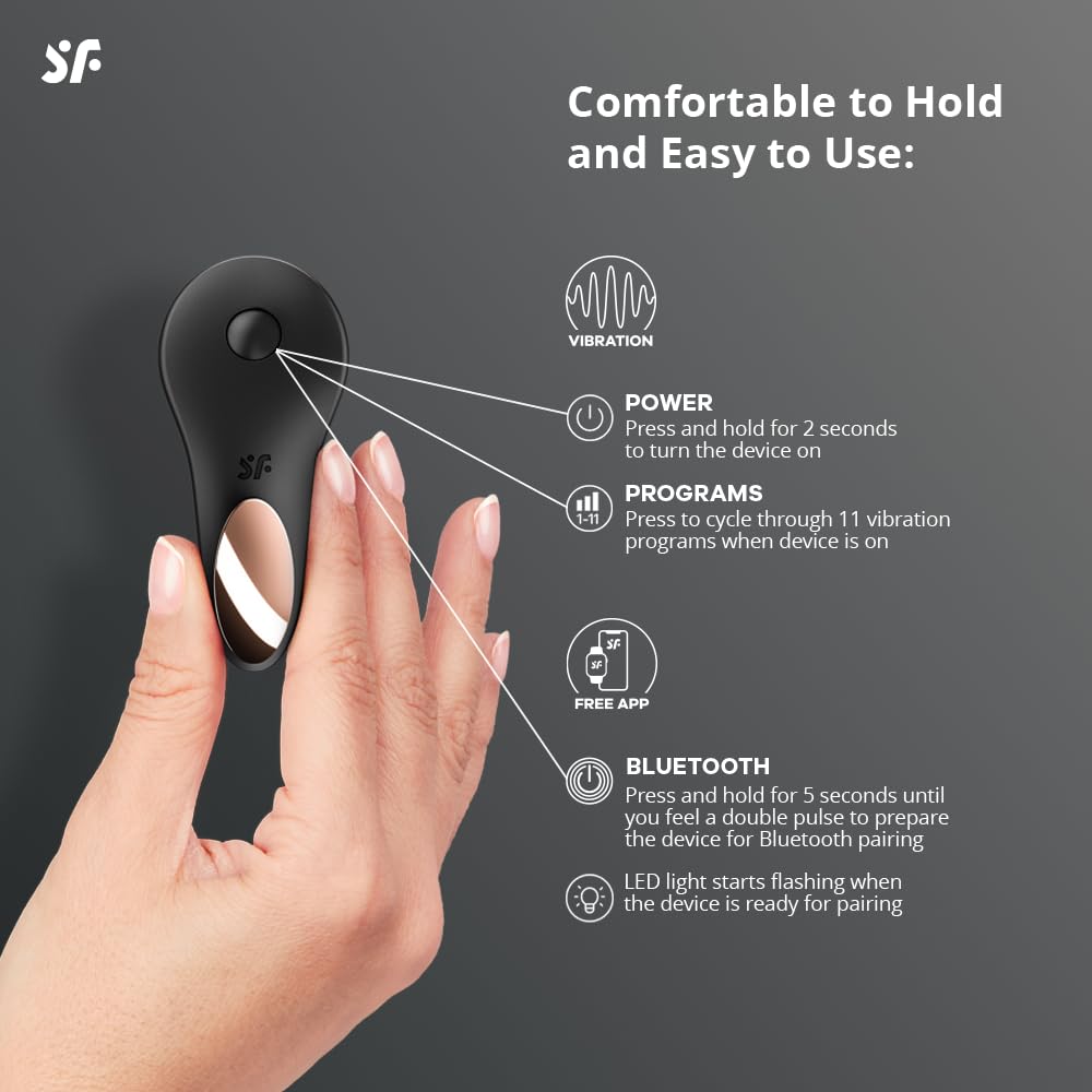 Satisfyer Little Secret Connect App Vibrator Sex Toy | Adult Toys for Women | Panty Vibrator + APP | Vibrating Sexual Pleasure Device | Stimulation Vibrators | Female Wellness Tools | Woman Sextoy - Image 3