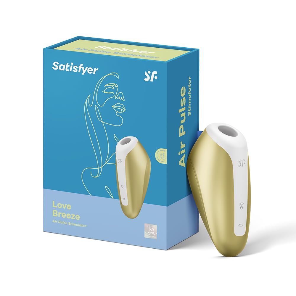 Satisfyer Love Breeze Vibrator Sex Toy | Adult Toys for Women | Clitoral Airpulse Vibrator | Vibrating Sexual Pleasure Device | Stimulation Vibrators | Female Wellness Tools | Woman Sextoy (Yellow)