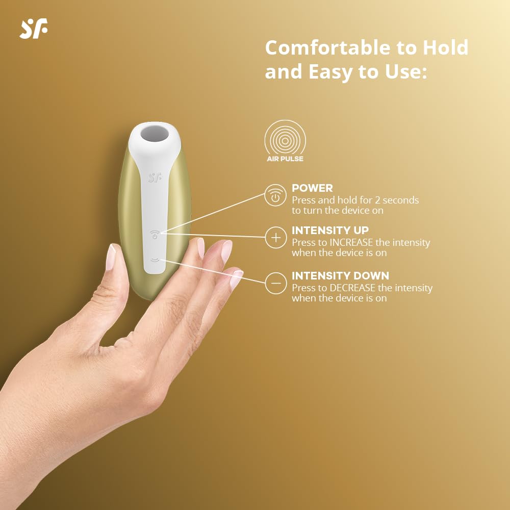 Satisfyer Love Breeze Vibrator Sex Toy | Adult Toys for Women | Clitoral Airpulse Vibrator | Vibrating Sexual Pleasure Device | Stimulation Vibrators | Female Wellness Tools | Woman Sextoy (Yellow) - Image 3