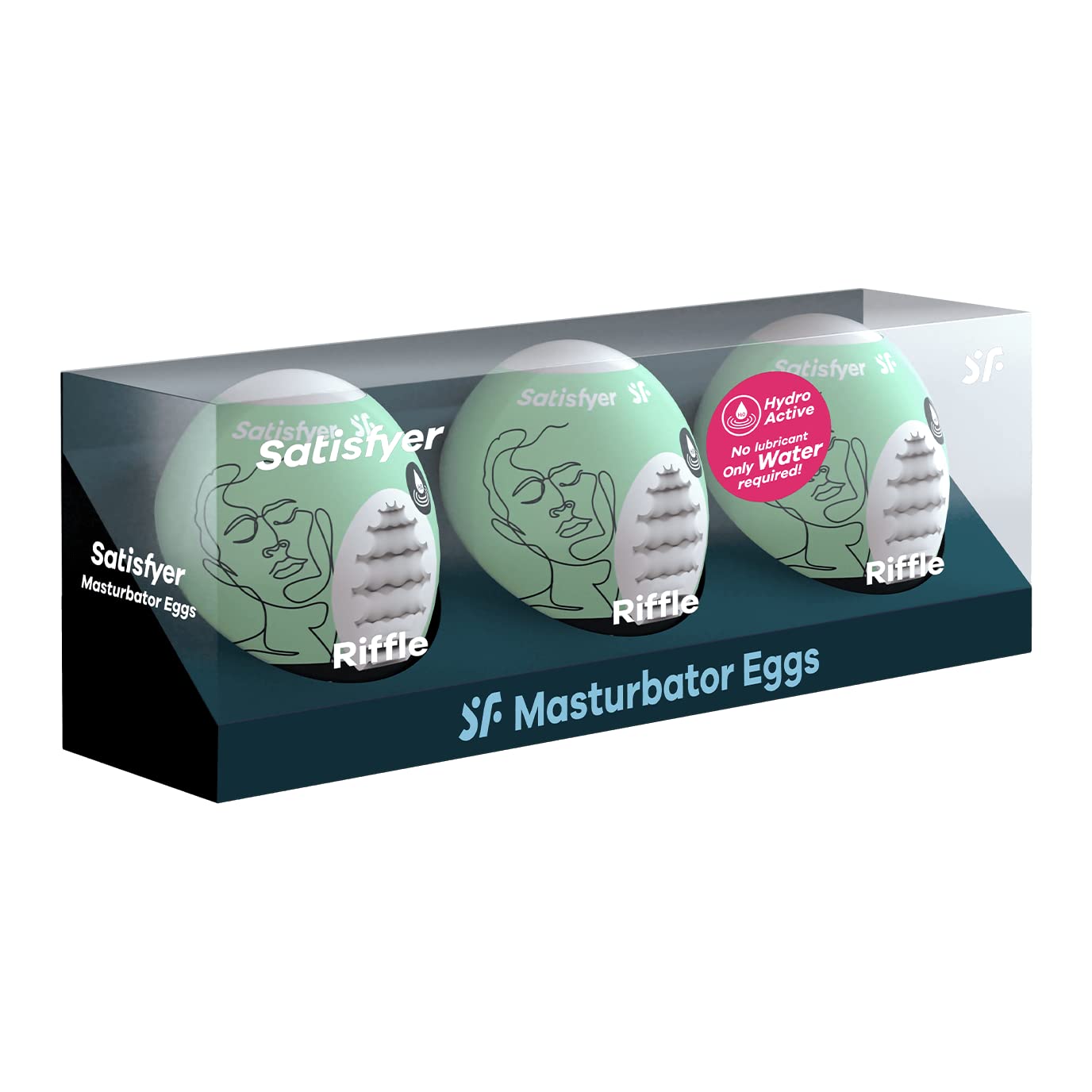 Satisfyer Masturbator Egg 3 Pack - Stroker for Male Masturbation, Portable Pleasure Sleeve, Super-Stretchy, No Lubricant Required, Disposable, Single-Use (Riffle) - Image 4