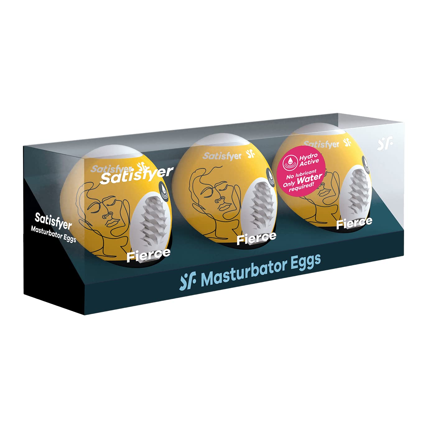 Satisfyer Masturbator Egg 3 Pack - Stroker for Male Masturbation, Portable Pleasure Sleeve, Super-Stretchy, No Lubricant Required, Disposable, Single-Use (Fierce) - Image 4