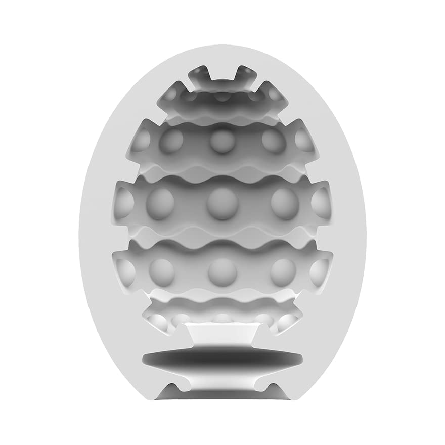 Satisfyer Masturbator Egg - Stroker for Male Masturbation, Portable Pleasure Sleeve, Super-Stretchy, No Lubricant Required, Disposable, Single-Use (Bubble) - Image 4