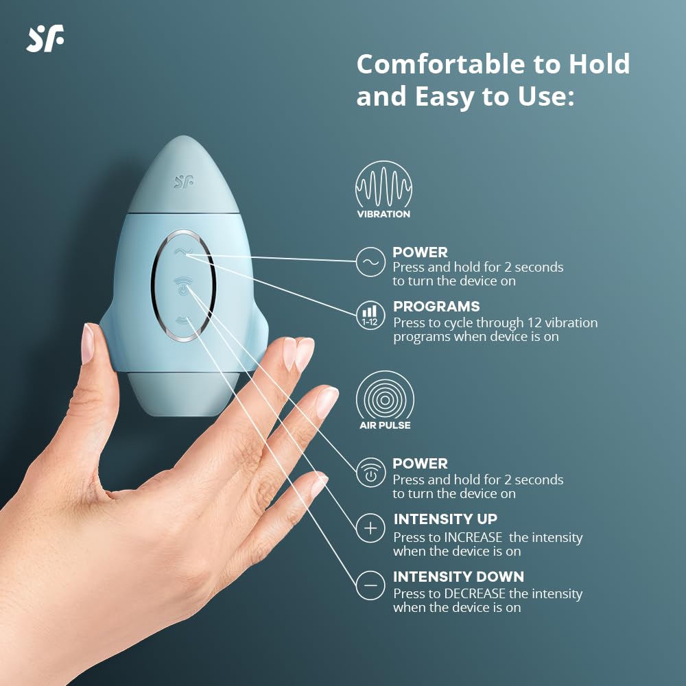 Satisfyer Mission Control Vibrator Sex Toy | Adult Toys for Women | Clitoral Stimulation Vibrator | Vibrating Sexual Pleasure Device | Stimulation Vibrators | Female Wellness Tools | Woman Sextoy - Image 3