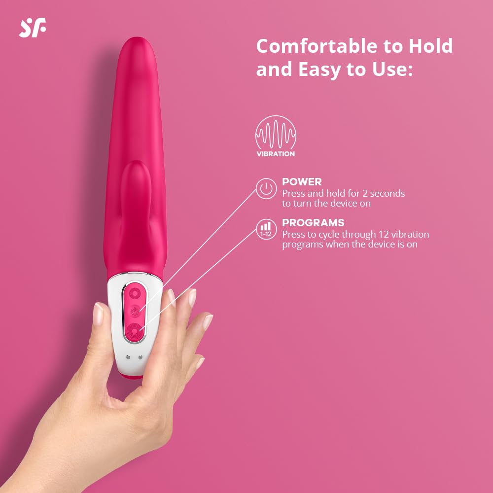 Satisfyer Mr. Rabbit Vibrator Sex Toy | Adult Toys for Women | Rabbit Vibrator with 2 Power Motors | Vibrating Sexual Pleasure Device | Stimulation Vibrators | Female Wellness Tools | Woman Sextoy - Image 3