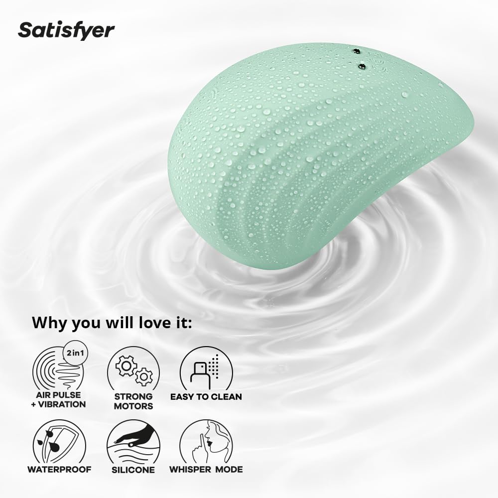 Satisfyer Pearl Diver Vibrator Sex Toy | Adult Toys for Women | Sucking Clitoral Stimulation Vibrator | Vibrating Sexual Pleasure Device | Stimulation Vibrators | Female Wellness Tools | Woman Sextoy - Image 4