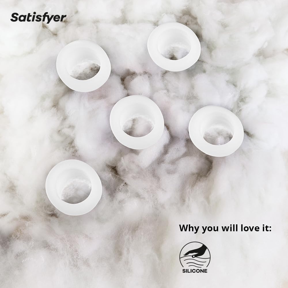 Satisfyer Penguin Replacement Climax Tips - 5-Pack White - Image 3