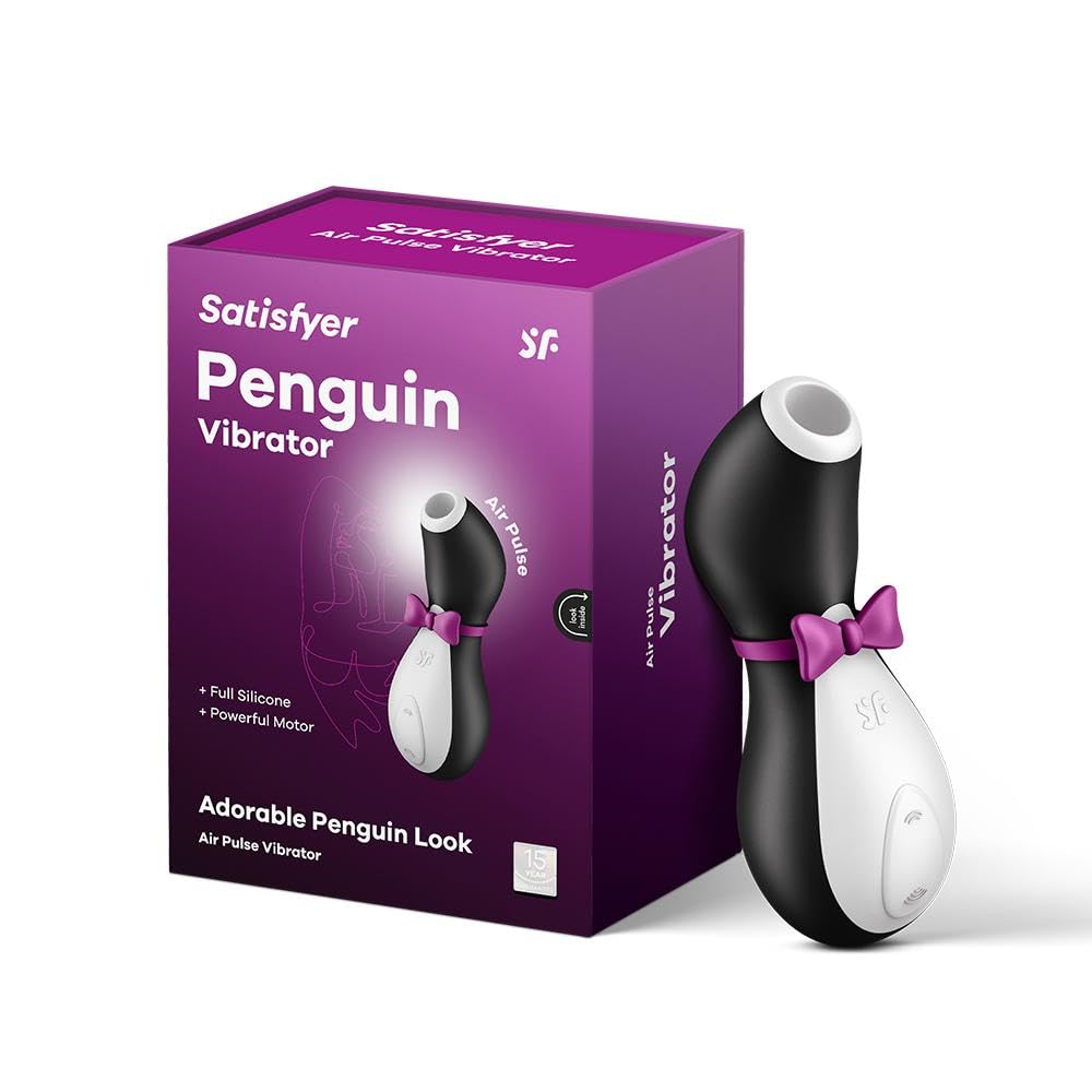 Satisfyer Penguin Vibrator Sex Toy | Adult Toys for Women | Suction Clitoral Stimulation Vibrator | Vibrating Sexual Pleasure Device | Stimulation Vibrators | Female Wellness Tools | Woman Sextoy