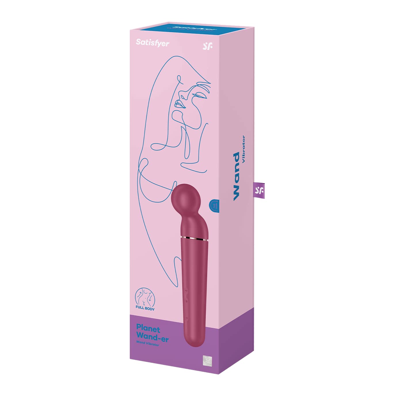 Satisfyer Planet Wand-er Vibrator Sex Toy | Adult Toys for Women | Wand Vibrator with 60 Vibration Combinations | Vibrating Sexual Pleasure Device | Stimulation Vibrators | Sextoy (Berry) - Image 4