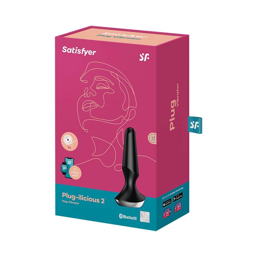 Satisfyer Plug-ilicious 2 Connect App | Plug Vibrator | 2 Powerful Motors | Waterproof (IPX7) | Rechargeable Battery | Skin-Friendly Silicone - Image 4