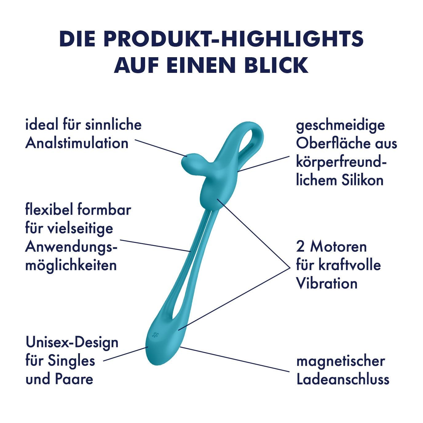 Satisfyer Plug & Play 1 Vibrator Sex Toy | Adult Toys for Women | Multi Vibrator with 12 Vibration Modes | Vibrating Sexual Pleasure Device | Stimulation Vibrators | Female Wellness Tools - Image 3