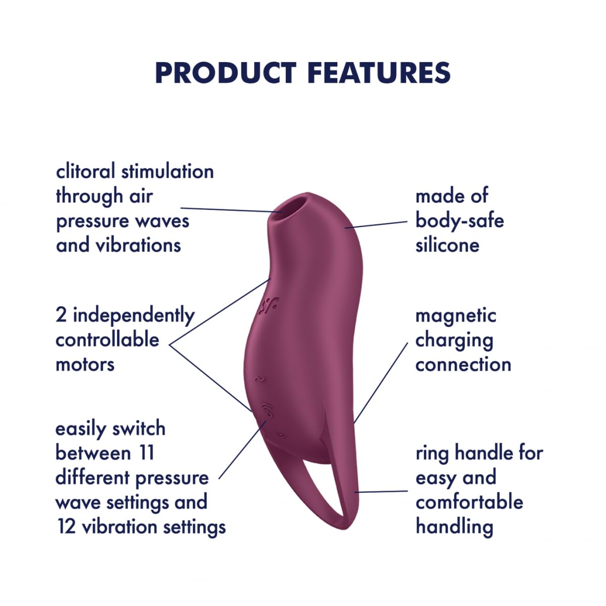 Satisfyer Pocket Pro 1 Vibrator Sex Toy | Adult Toys for Women | Mini Clitoral Stimulation Vibrator | Vibrating Sexual Pleasure Device | Stimulation Vibrators | Female Wellness Tools | Woman Sextoy - Image 2