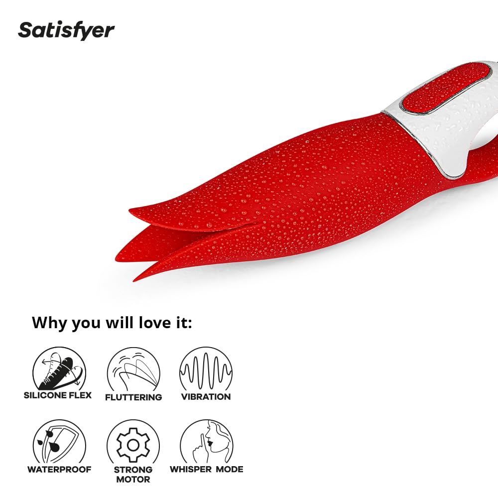 Satisfyer Power Flower Vibrator Sex Toy | Adult Toys for Women | Lay-on Vibrator with Fluttering Tips | Vibrating Sexual Pleasure Device | Stimulation Vibrators | Female Wellness Tools | Woman Sextoy - Image 4