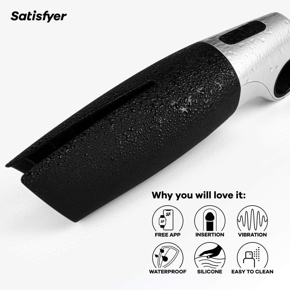Satisfyer Power Masturbator Connect App | Vibrating Masturbator | 14 Vibration Settings | Grooved Texture | Waterproof (IPX7) | Skin-Friendly Silicone - Image 4